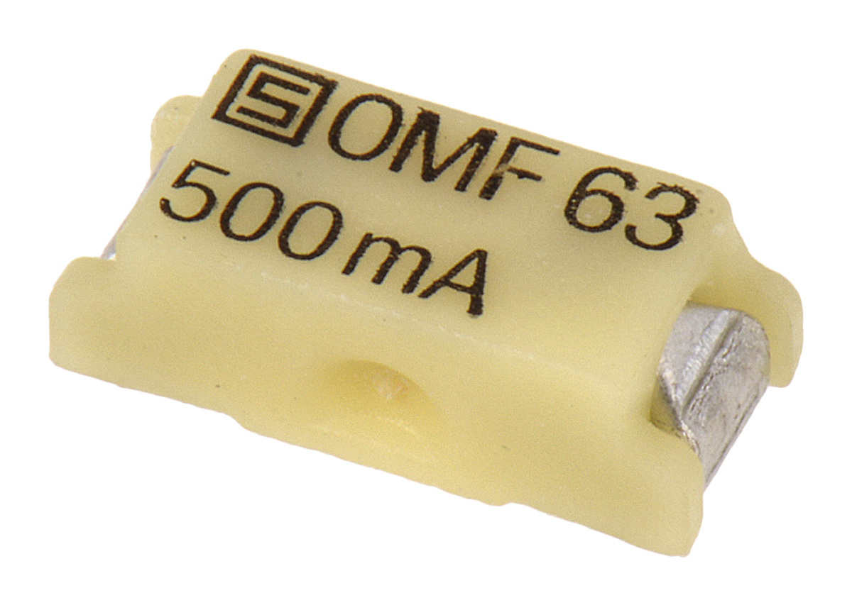 Schurter SMD Non Resettable Fuse 500mA, 63V ac/dc