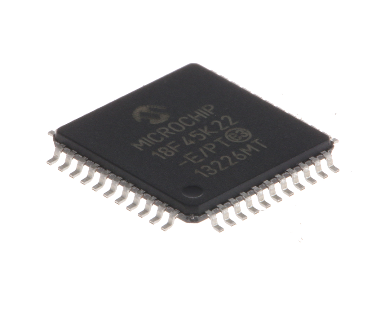 Microchip PIC18F45K22-E/PT, 8 bit PIC, PIC18F45K22 Microcontroller, 64 MHz, 256bit FLASH, 44-Pin TQFP