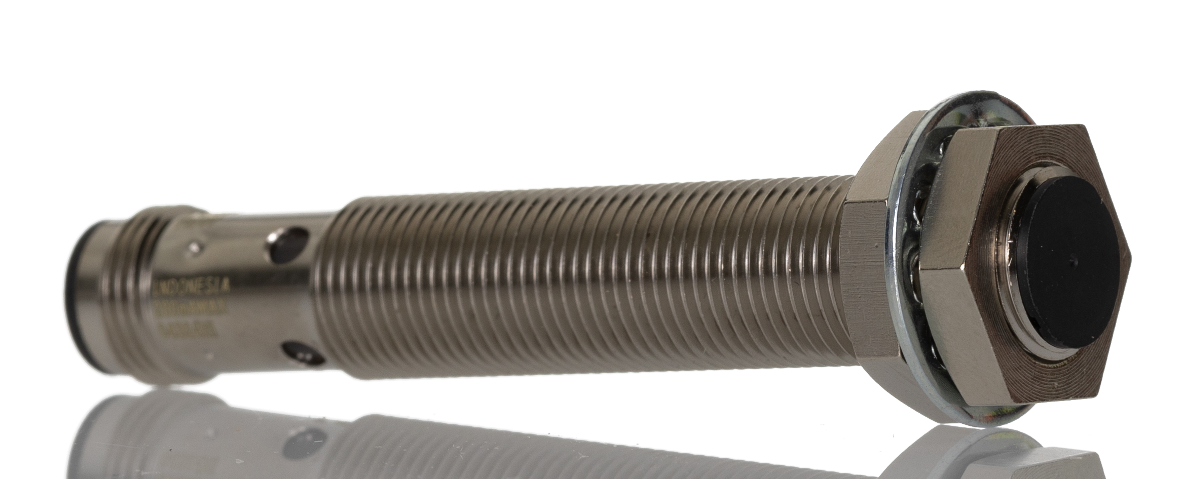 Omron Inductive Threaded Barrel Proximity Sensor, M12, 4 mm Detection, PNP NO, 12 → 24 V dc