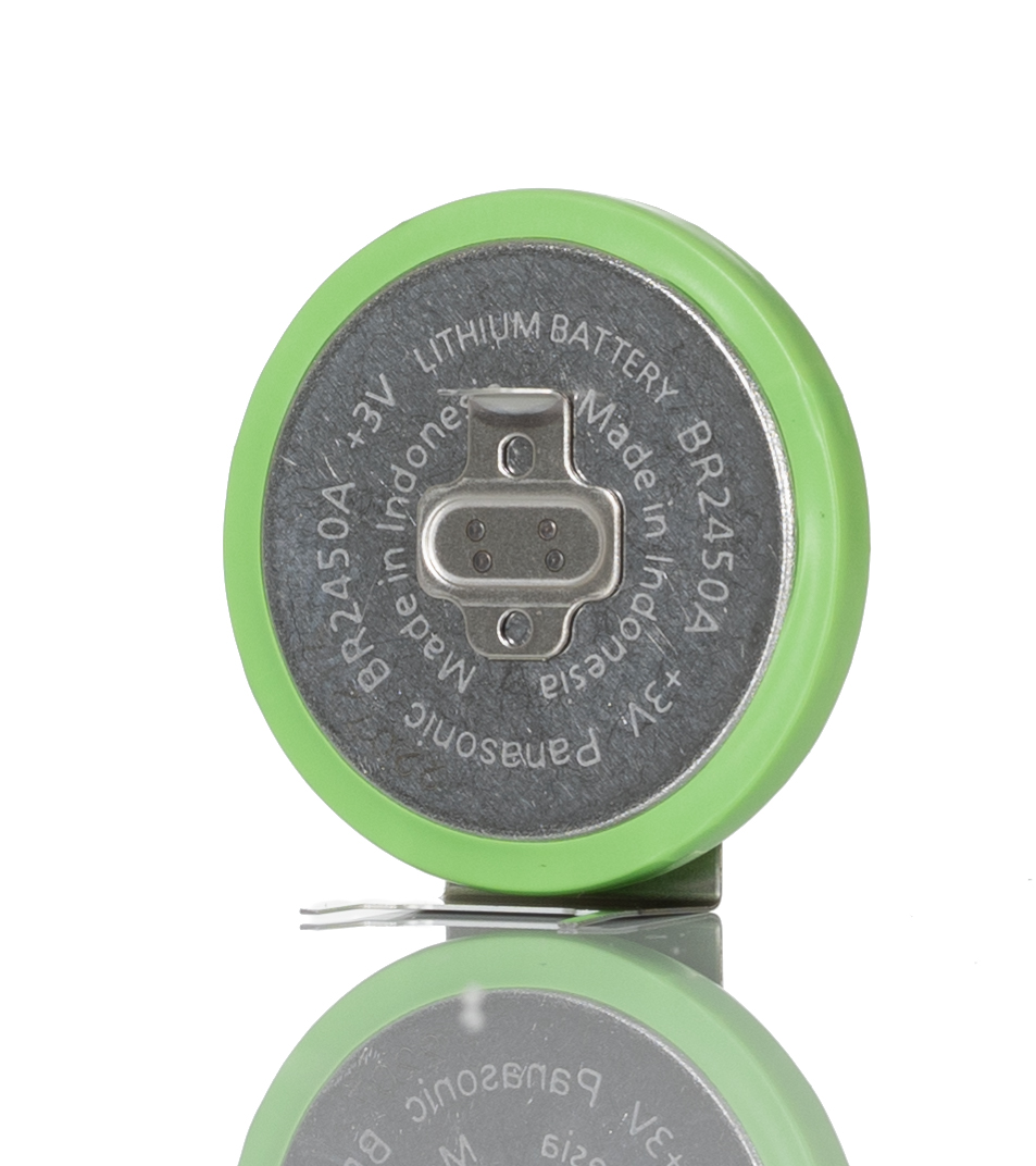 Panasonic BR2450A Button Battery, 3V, 24.5mm Diameter