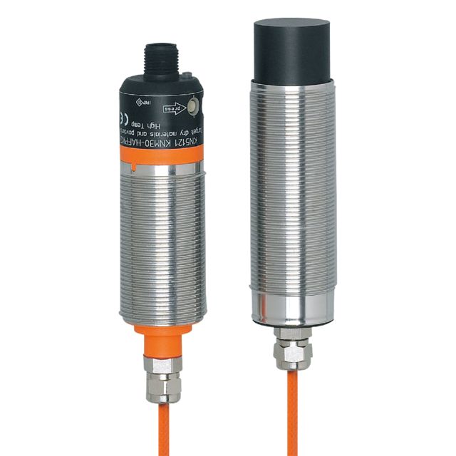 ifm electronic Capacitive Threaded Barrel Proximity Sensor, M30, PNP NO/NC, 10 → 30 V dc