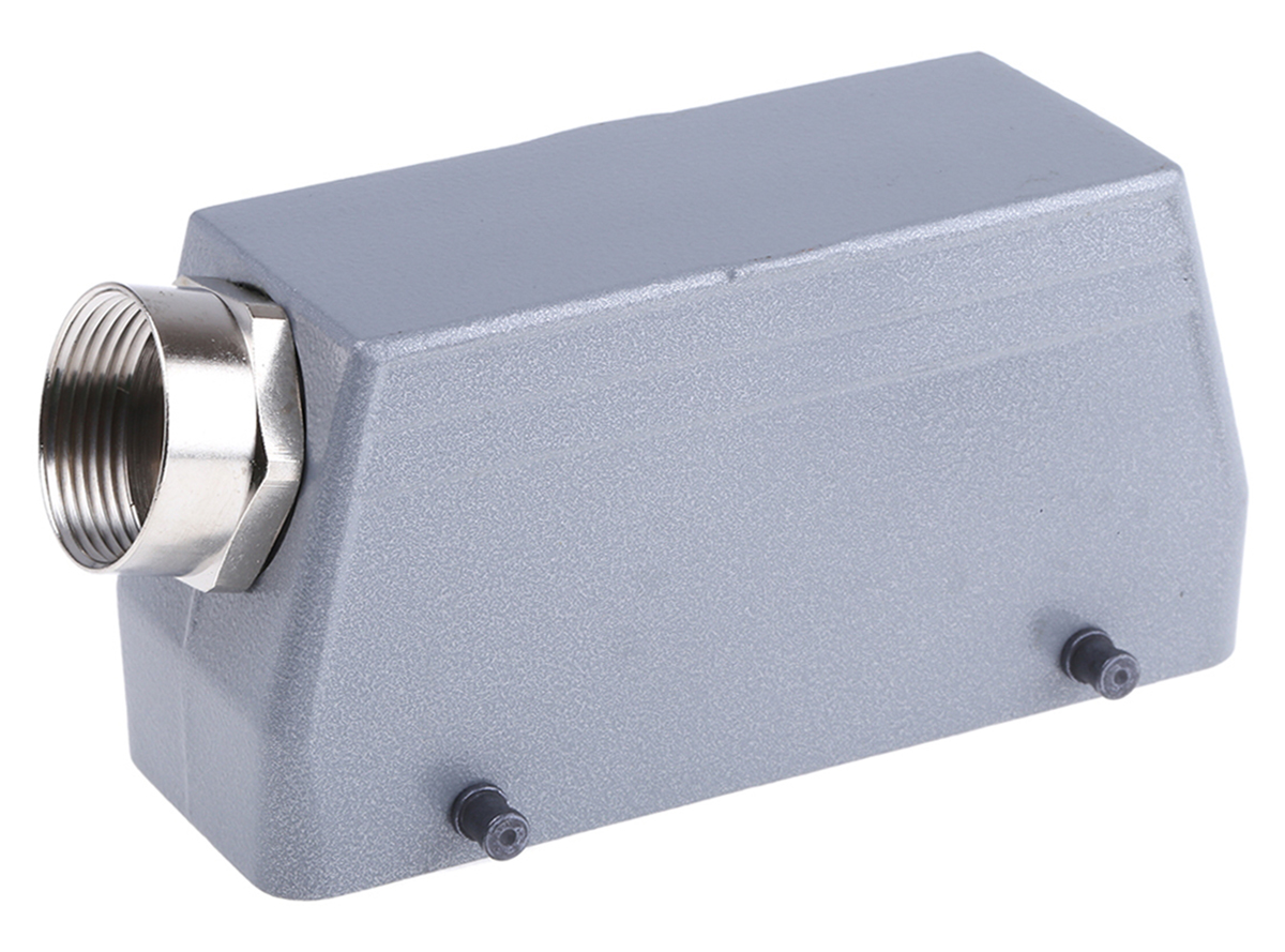 EPIC H-B Heavy Duty Power Connector Hood, 108 Contacts, PG21 Thread, Side Entry