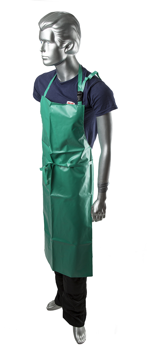 Skytec Green Reusable PVC Apron, 910mm
