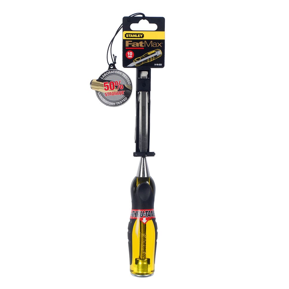 Stanley Chromium steel Wood Chisel, 310mm Length, 10 mm Blade Width