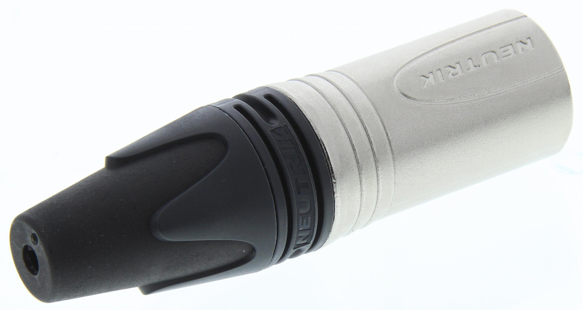 Neutrik Cable Mount XLR Connector, Male, 50 V, 3 Way, Silver Plating