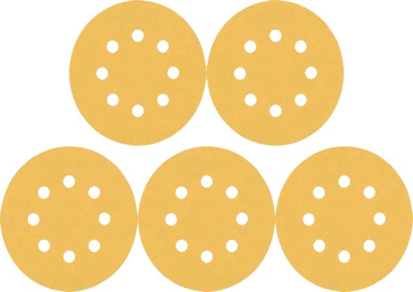 Bosch C470 Aluminium Oxide Sanding Disc, 125mm, Medium Grade, P80 Grit, 5 in pack