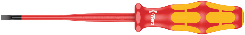 Wera Slotted Insulated Screwdriver, 4 mm Tip, VDE/1000V