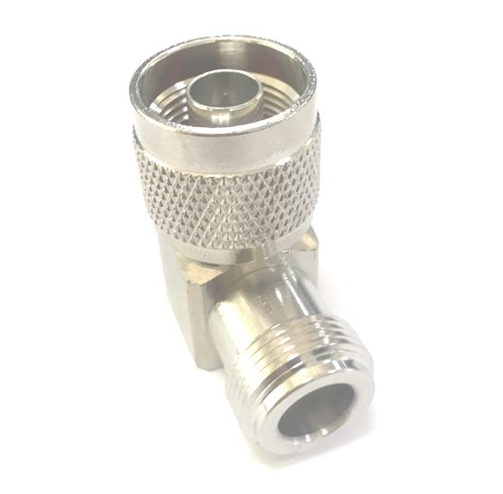 RS PRO Right Angle 50Ω Coaxial Adapter Type N Plug to Type N Socket 6GHz