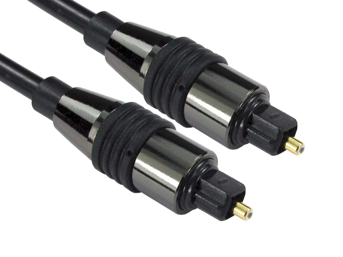 RS PRO Male TOSlink to Male TOSlink Optical Audio Cable, 10m