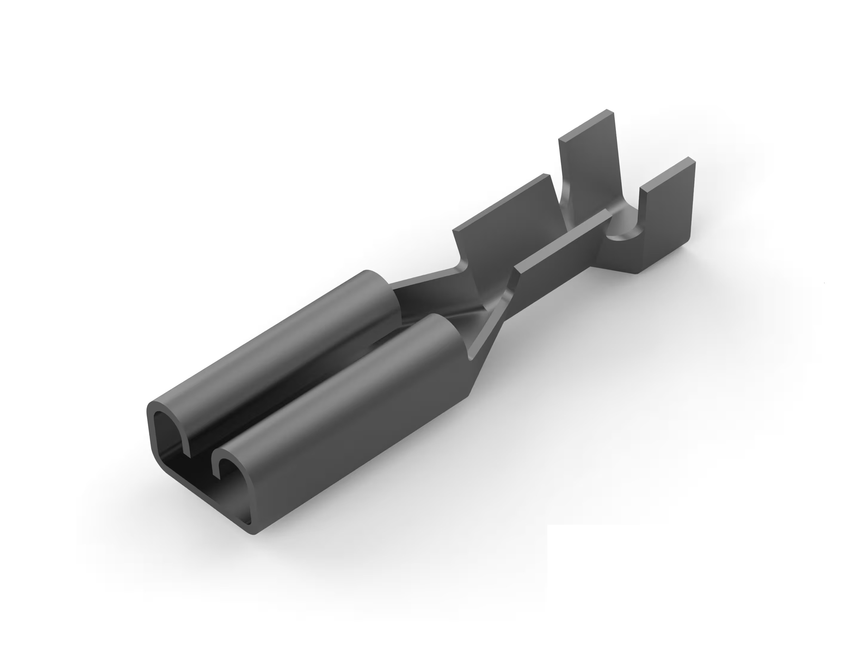 TE Connectivity, FASTON 110 Receptacle Crimp Quick Disconnect Terminal, Brass, Uninsulated, Tin 0.32 → 0.51 mm²