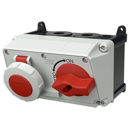 MENNEKES Switchable IP67 Industrial Interlock 4P, Earthing Position 6h, 16A, 400 V
