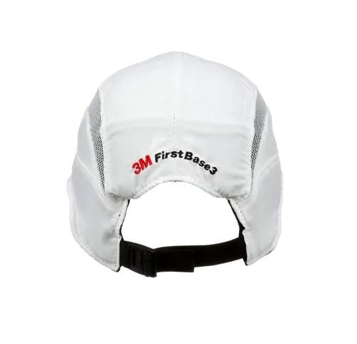 3M Grey, White Short Peaked Bump Cap, ABS Protective Material
