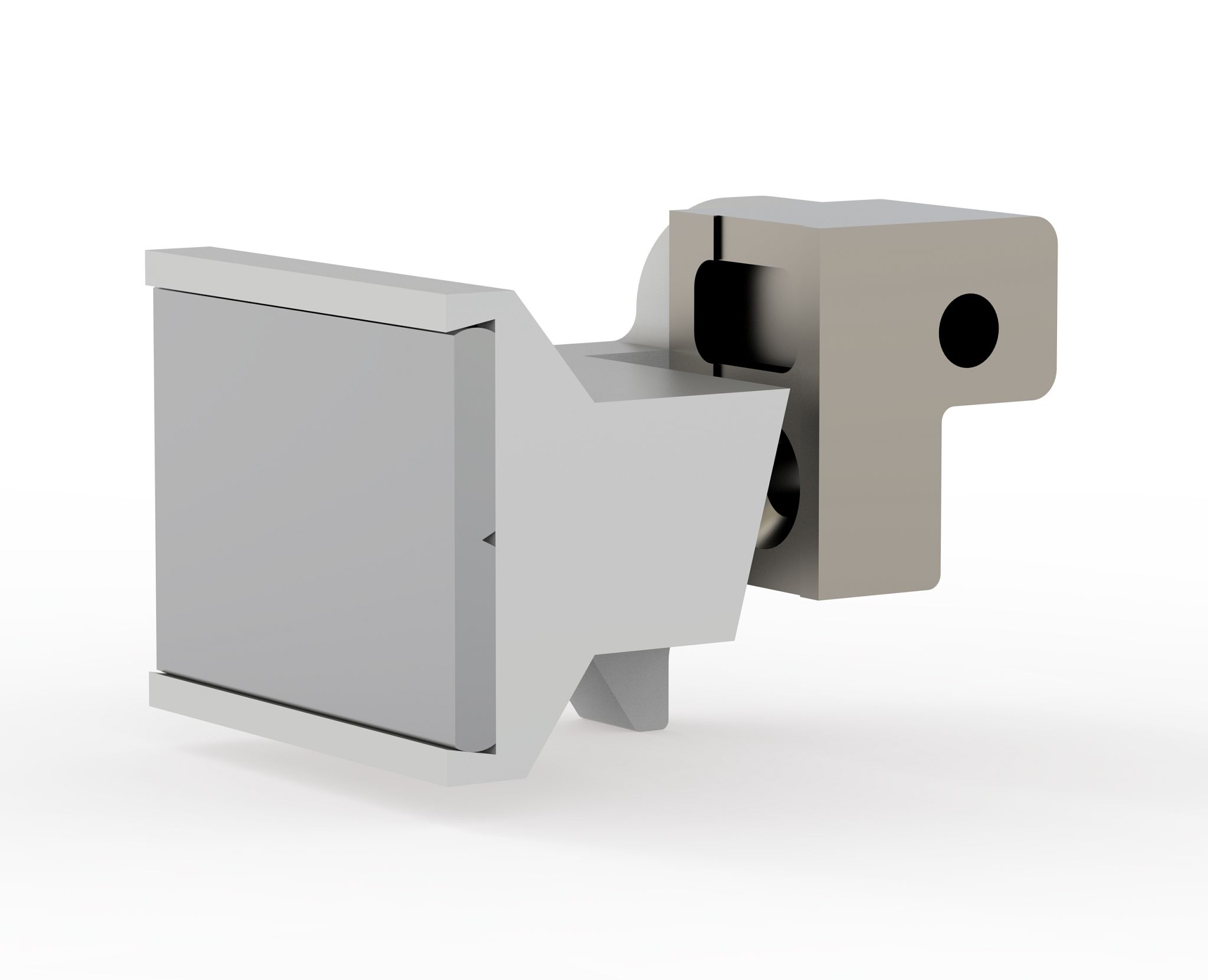 nVent SCHROFF Guide Rail Extractor Handle Bottom Assembley for Use with Front Panels
