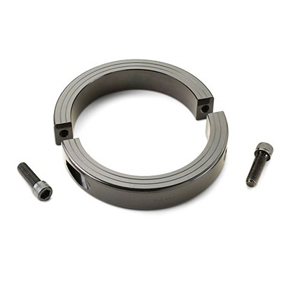 Ruland Shaft Collar, Two Piece, Clamp, Bore 80mm, OD 120mm, W 32mm, Steel