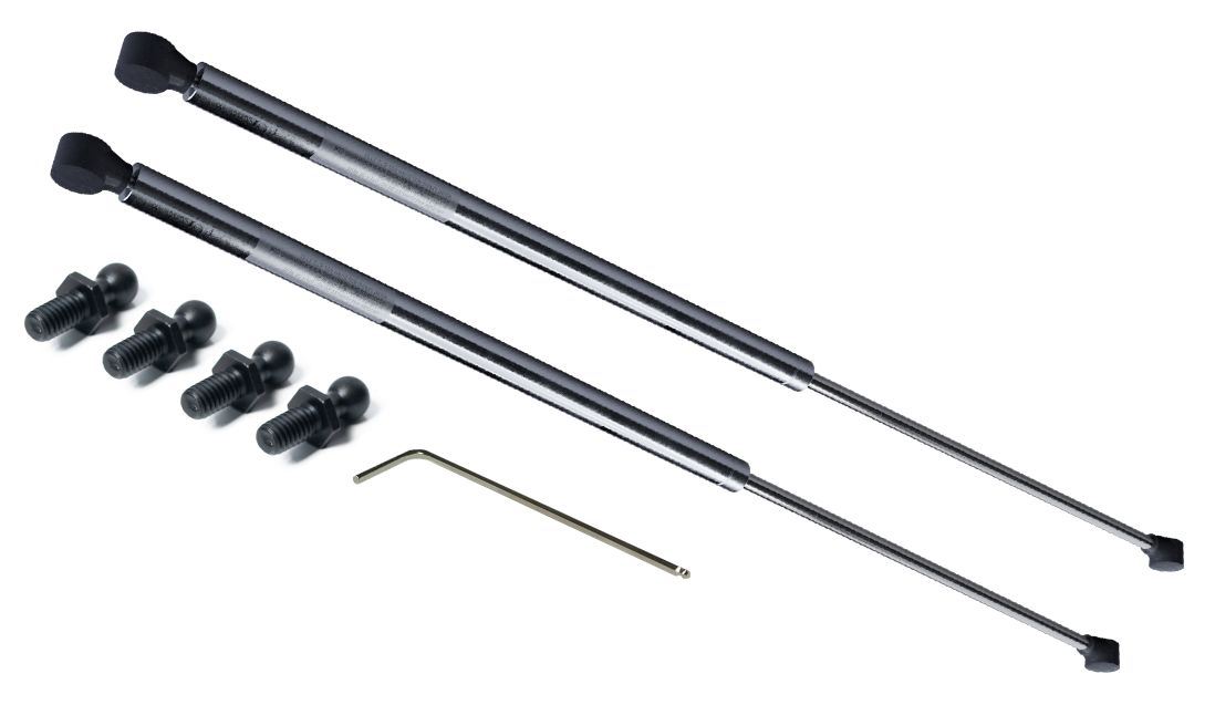 RS PRO Stainless Steel Gas Struts, with Ball & Socket Joint, 750.0mm Extended Length, 300.0mm Stroke Length