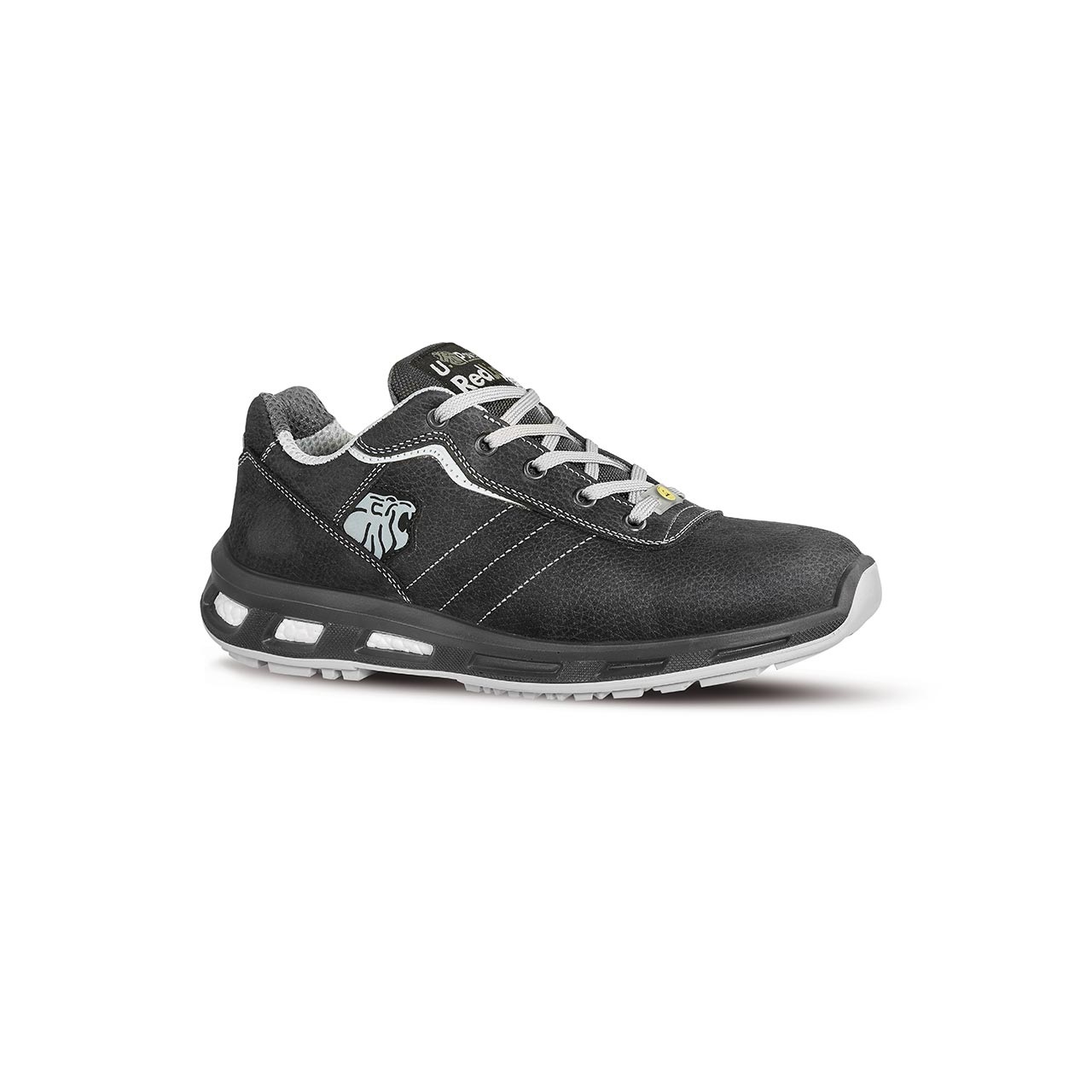 UPower CLUB Unisex Black Aluminium Toe Capped Safety Shoes, UK 3, EU 36