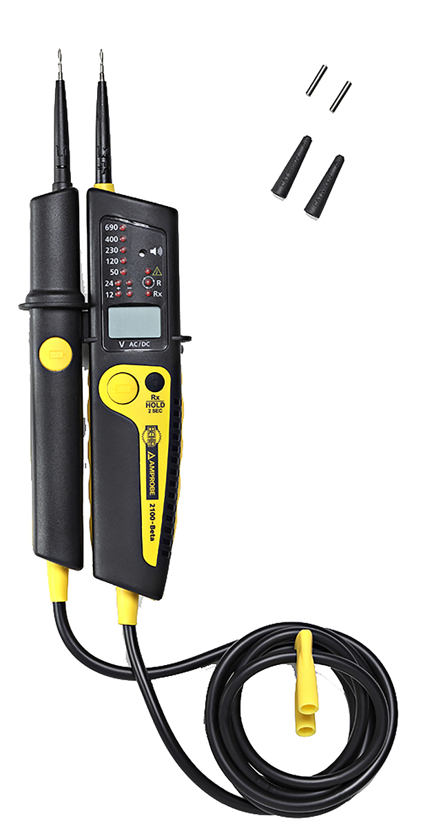 Beha-Amprobe 2100-BETA, LED Voltage tester, 690V ac/dc, Continuity Check, Battery Powered, CAT III 690V