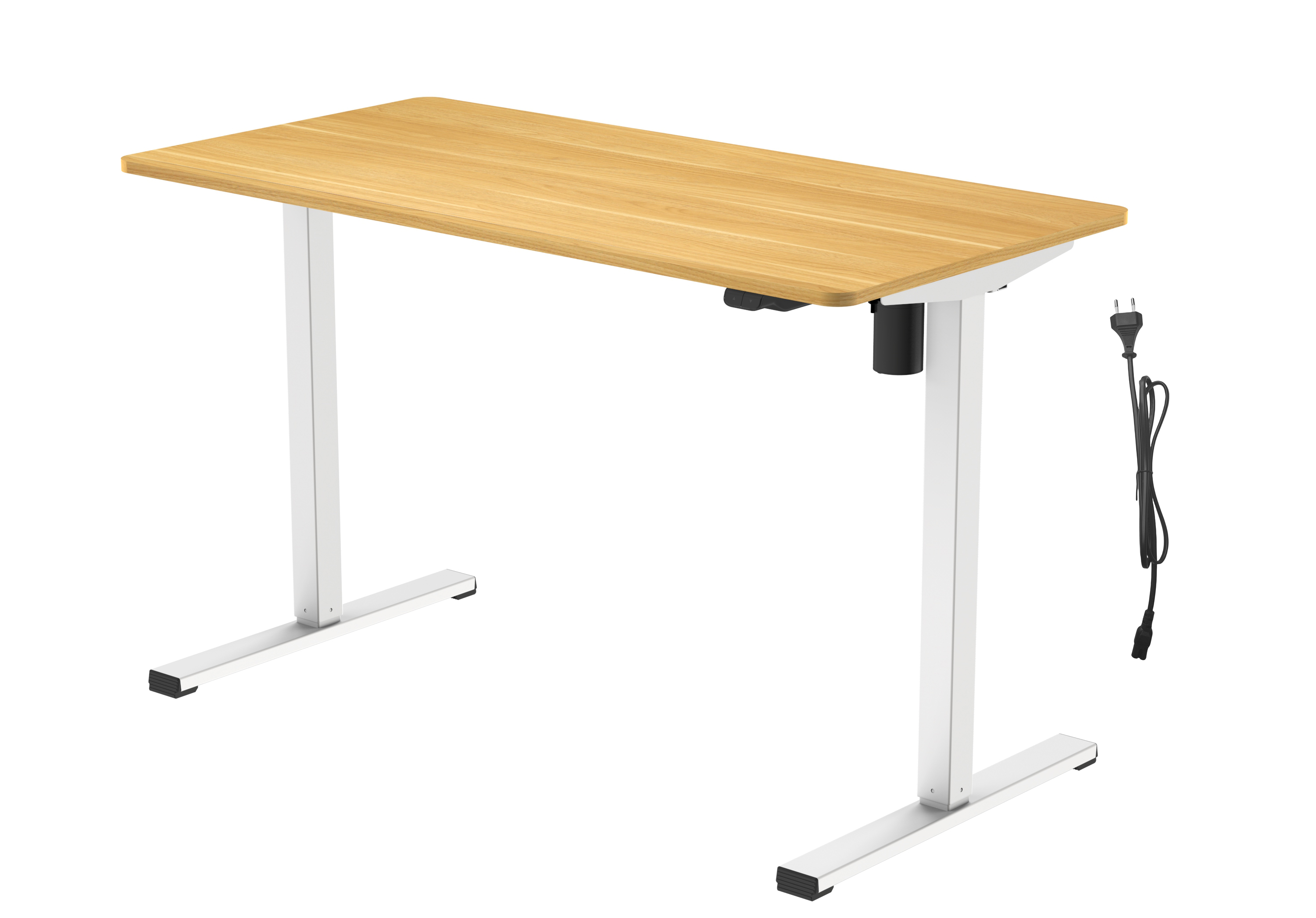 RS PRO Sitting, Standing Computer Desk, 726 → 1176mm x 1.2m x 600mm