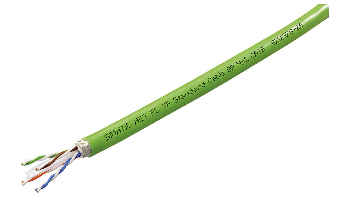 Siemens 6XV18 Series Connector Cable for Use with Permanent Installation, Standard Cable With Rigid Cores For Fast