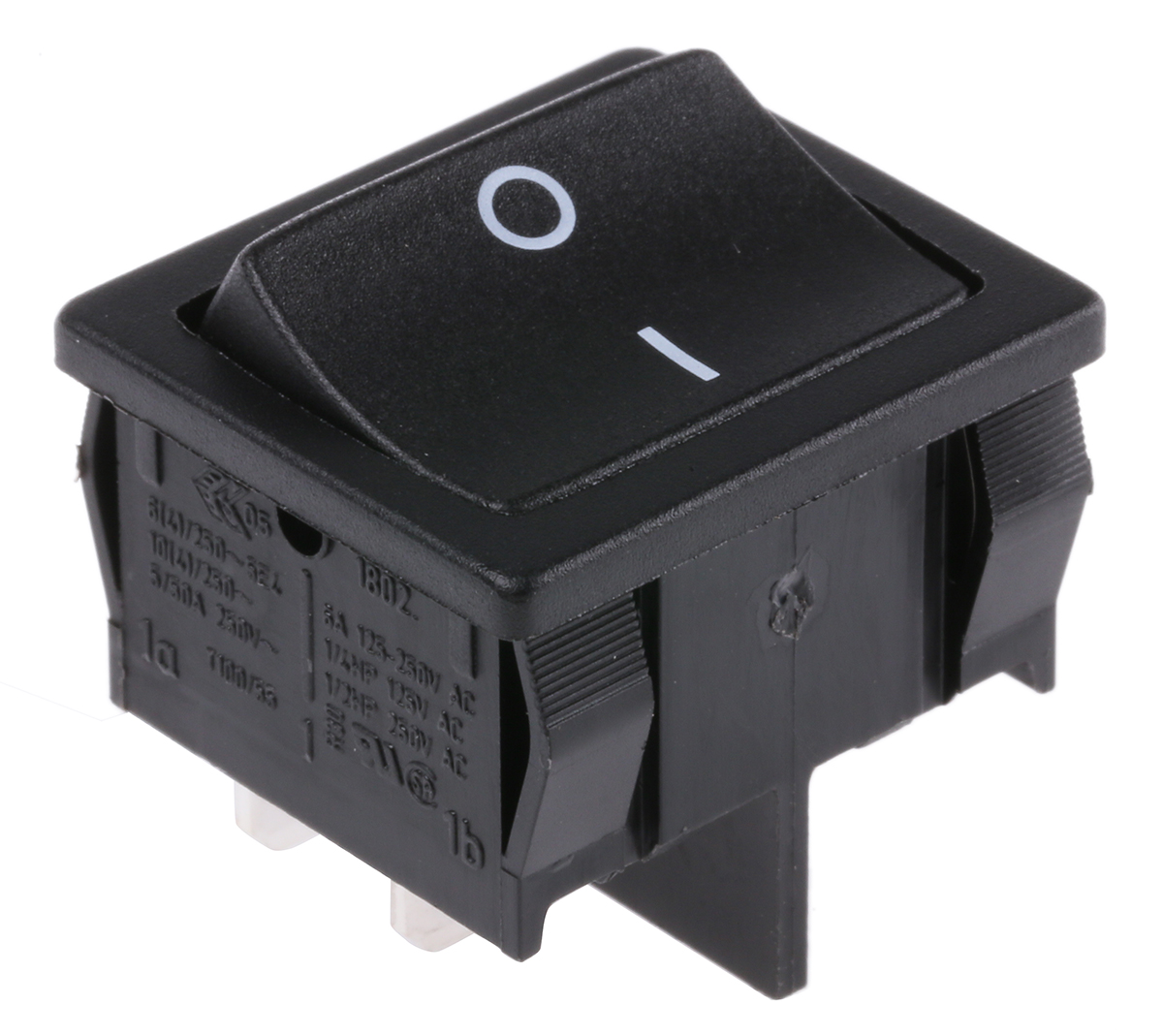 Marquardt DPST, On-Off Rocker Switch Panel Mount