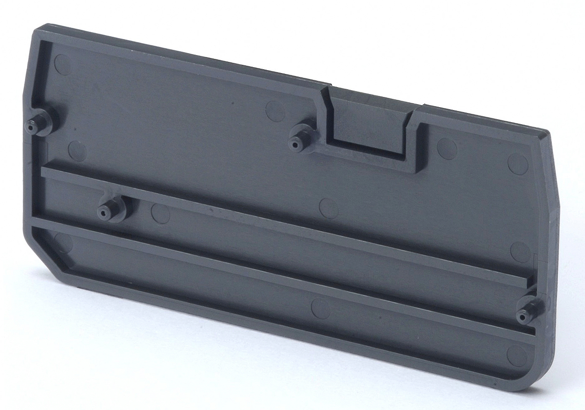Omron XW5E Series End Cover for Use with XW5G-P1.5-1.2-1 Grounding Terminal Block, XW5T-P1.5-1.2-1 Feed Through