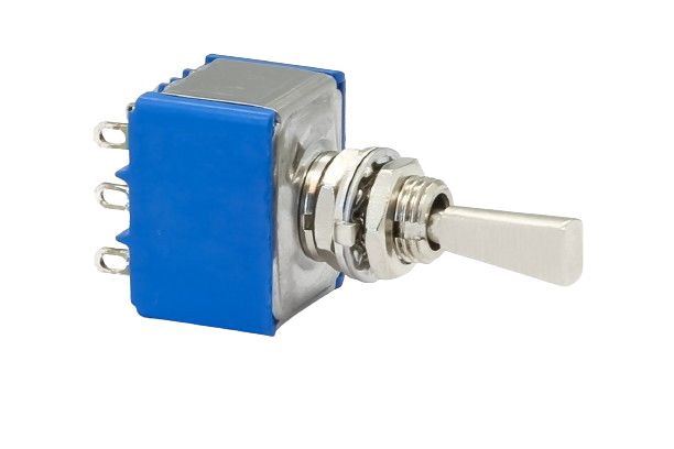 APEM Toggle Switch, On-On, 3PST, Solder Lug Terminal, 125V ac