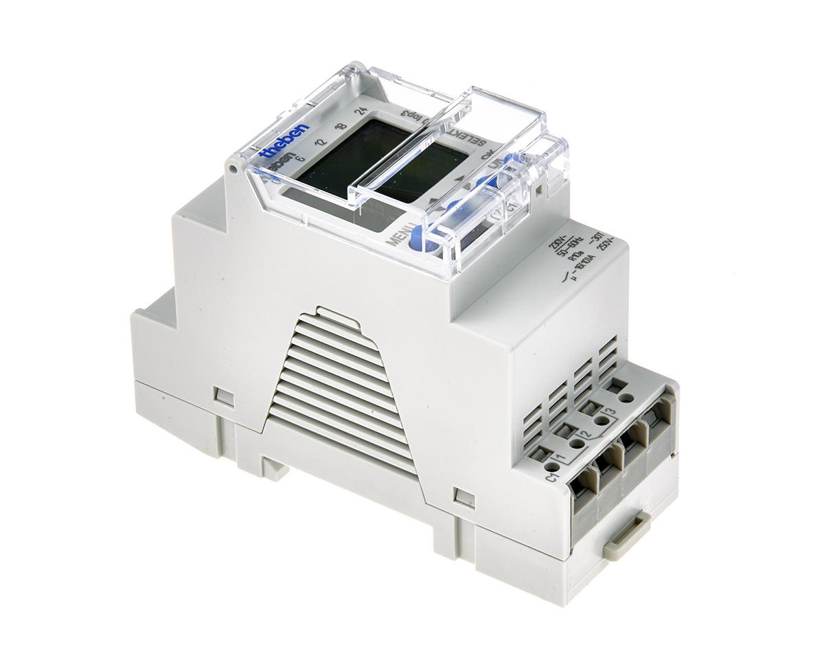 Theben Digital DIN Rail Time Switch 230 V ac, 1-Channel