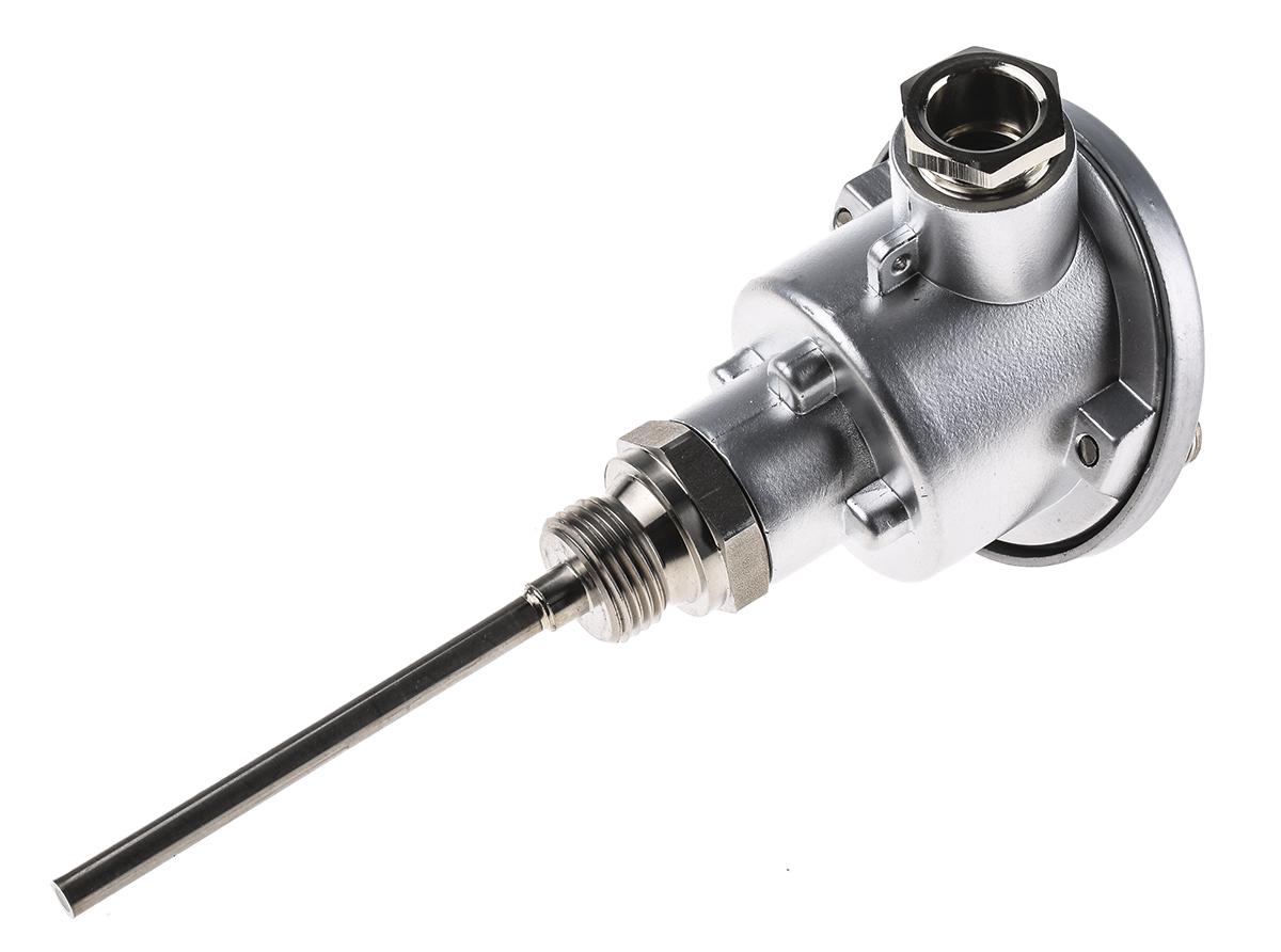 Jumo PT100 Temperature Sensor, 6mm Dia, 100mm Long, +400°C Max