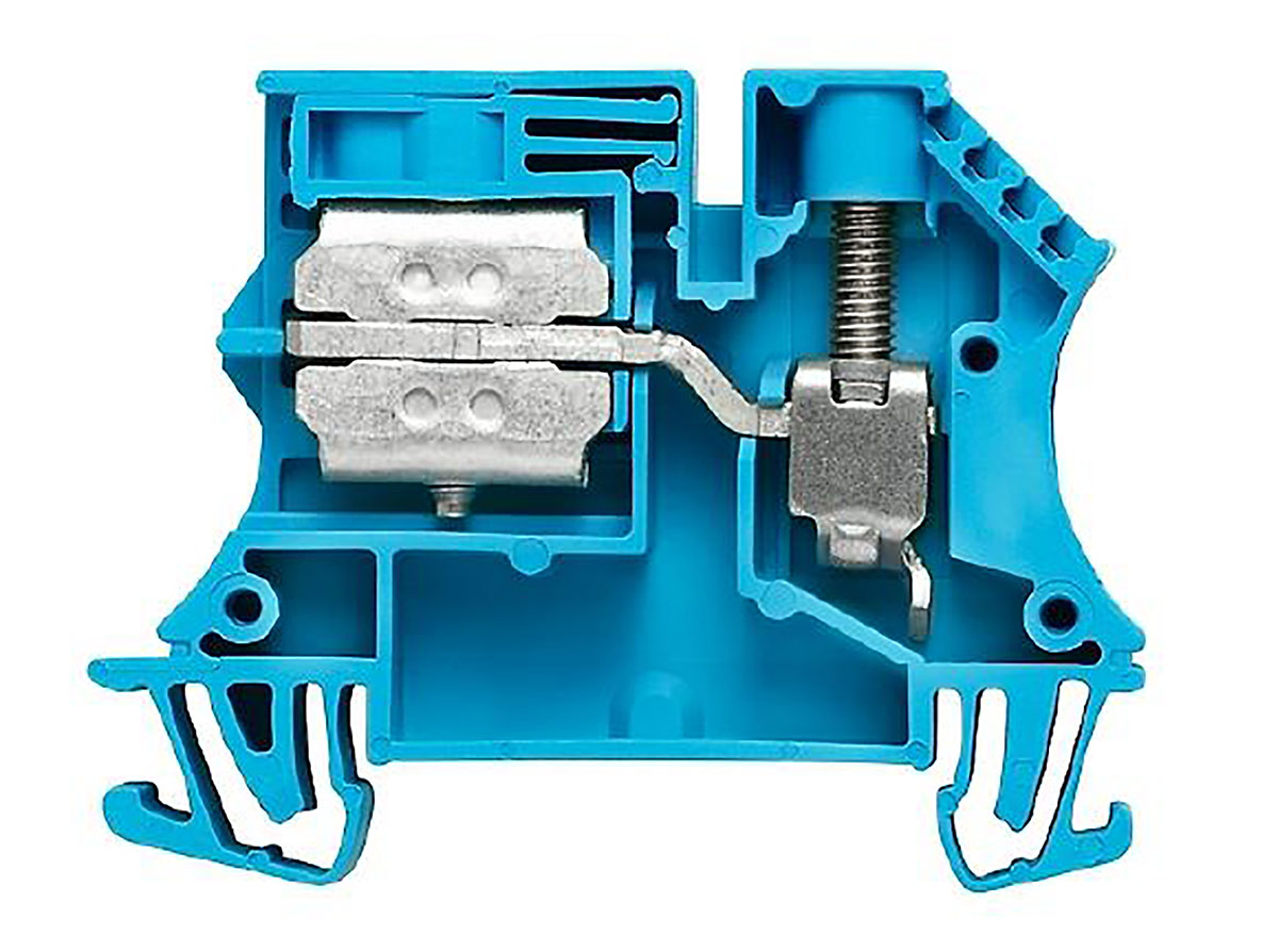 Weidmuller 1010980000 WNT Series Blue, 10mm², Single-Level, Busbar Termination