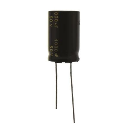 Panasonic 470μF Aluminium Electrolytic Capacitor 50V dc, Radial, Through Hole - EEUFM1H471B