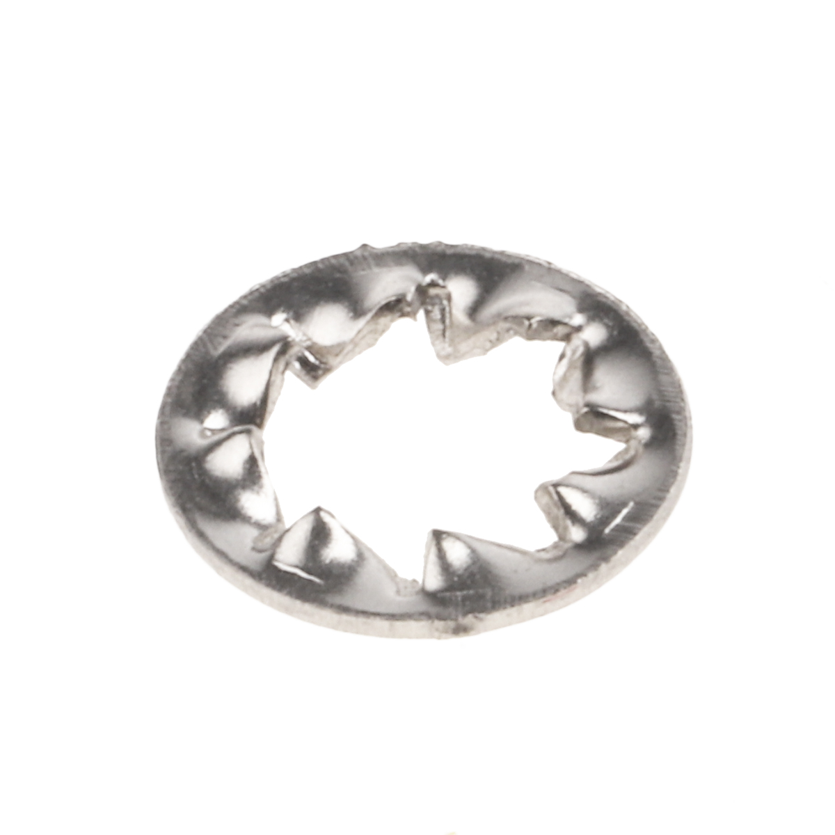 RS PRO A4 316 Stainless Steel Internal Tooth Shakeproof Washer, M4, DIN 6798J