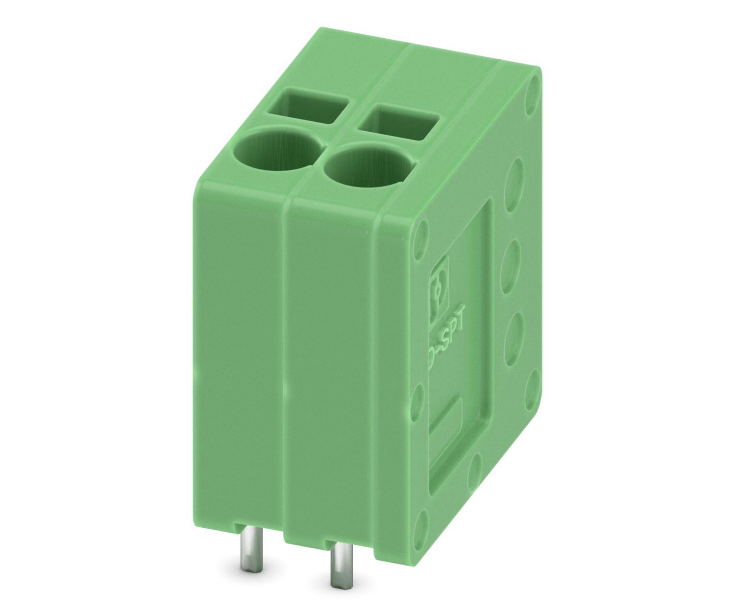 Phoenix Contact SPT 1.5/ 2-V-3.5 Series PCB Terminal Block, 2-Contact, 3.5mm Pitch, Through Hole Mount, 1-Row, Spring