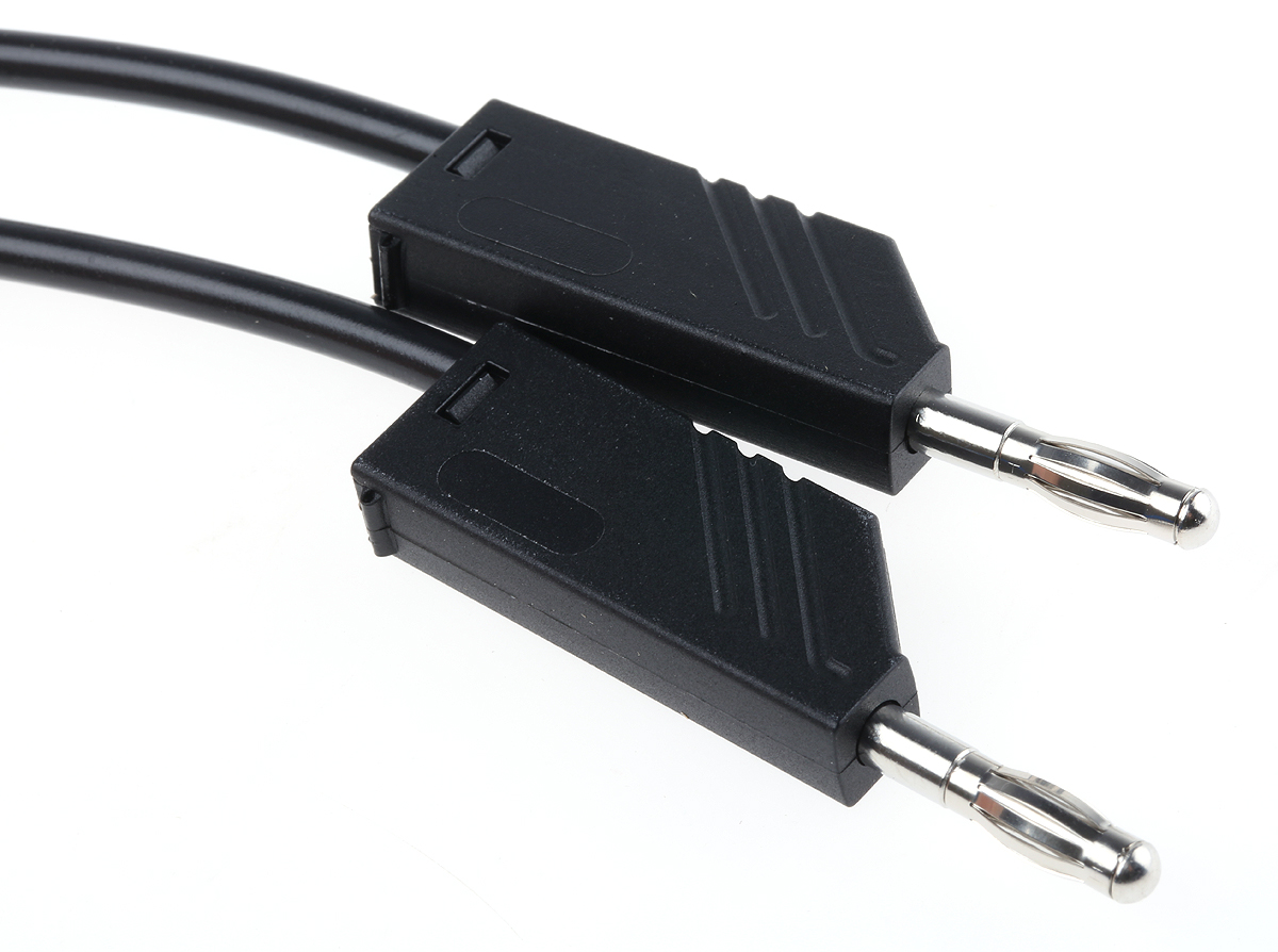 Hirschmann Test & Measurement, 16A, 60V dc, Black, 1.5m Lead Length