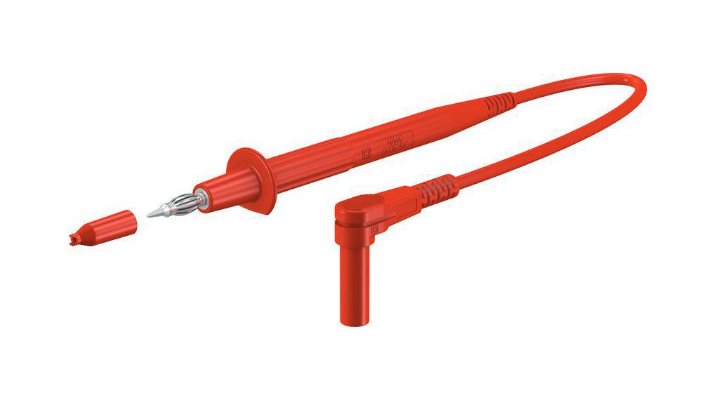 Staubli Test lead, 20A, 1kV, Red, 150cm Lead Length