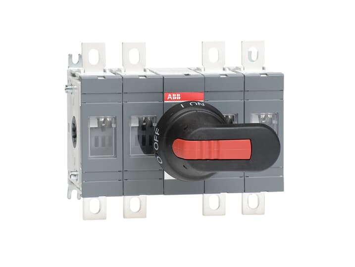 ABB OT Pole Base Mounting Switch Disconnector - 200A Maximum Current, 200kW Power Rating, IP65