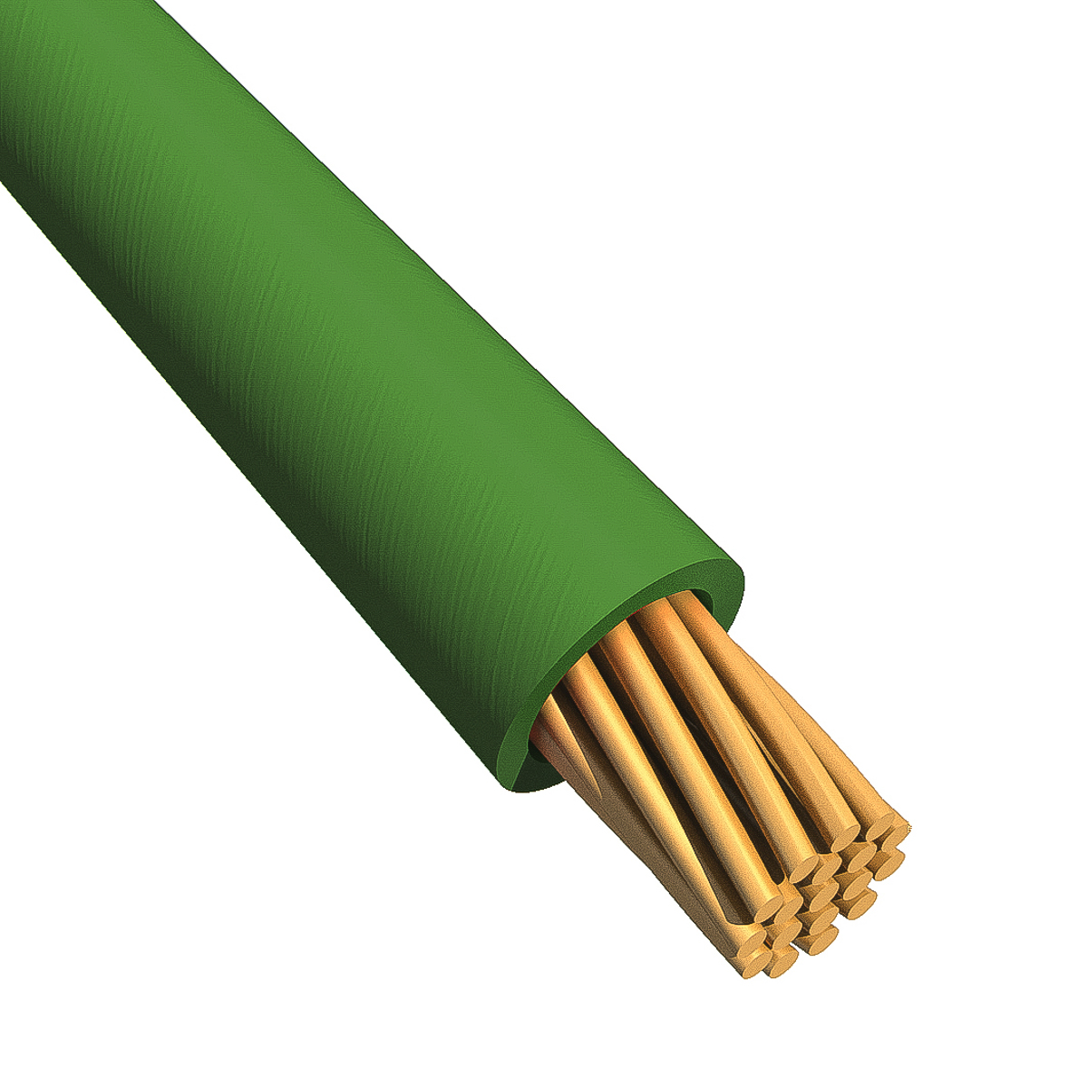 Alpha Wire Ecogen Ecowire Series Green 0.52 mm² Hook Up Wire, 20 AWG, 10/0.25 mm, 30m, MPPE Insulation, 6714 GR005