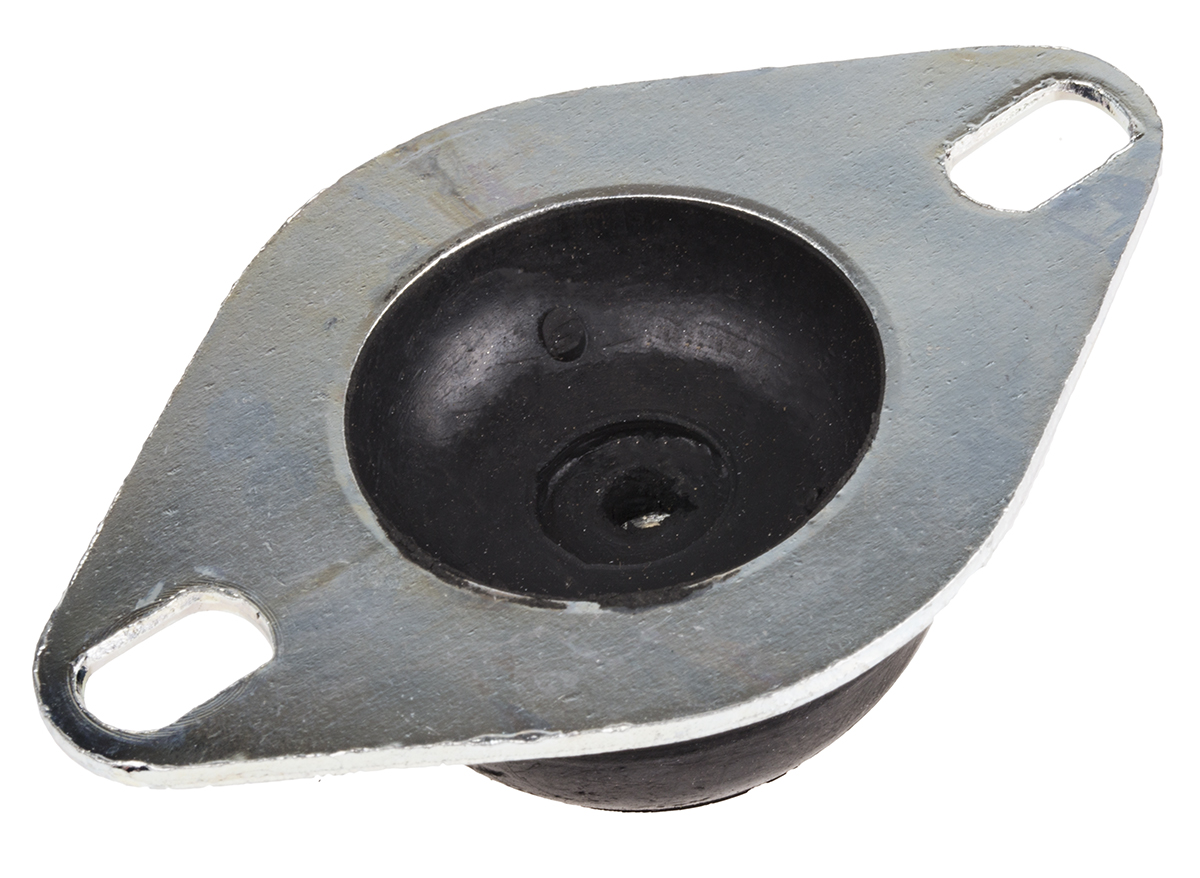 RS PRO M6 Anti Vibration Mount with 60kg Compression Load