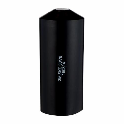 3M End Cap Black, Polyolefin Adhesive Lined