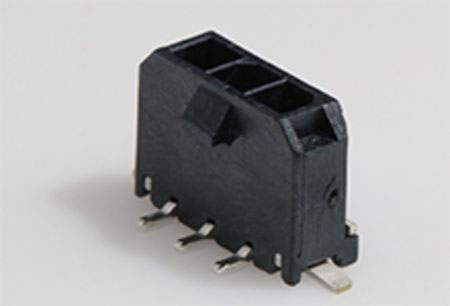 Molex Micro-Fit 3.0 Series Vertical Surface PCB Header, 3 Contact(s), 3 mm Pitch, 1 Row, Shrouded