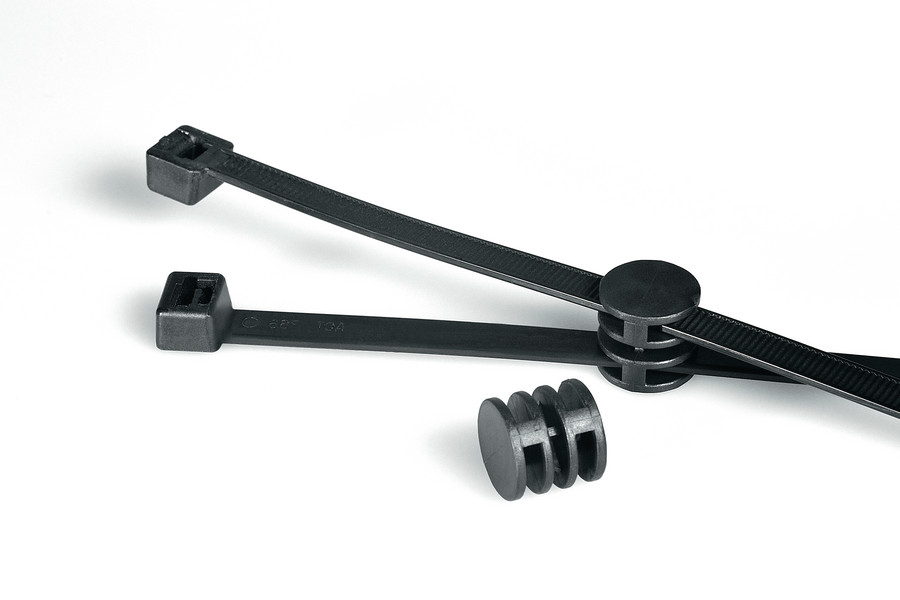 HellermannTyton Cable Tie, 145mm x 3.4 mm, Black Polyamide, Pk-1000