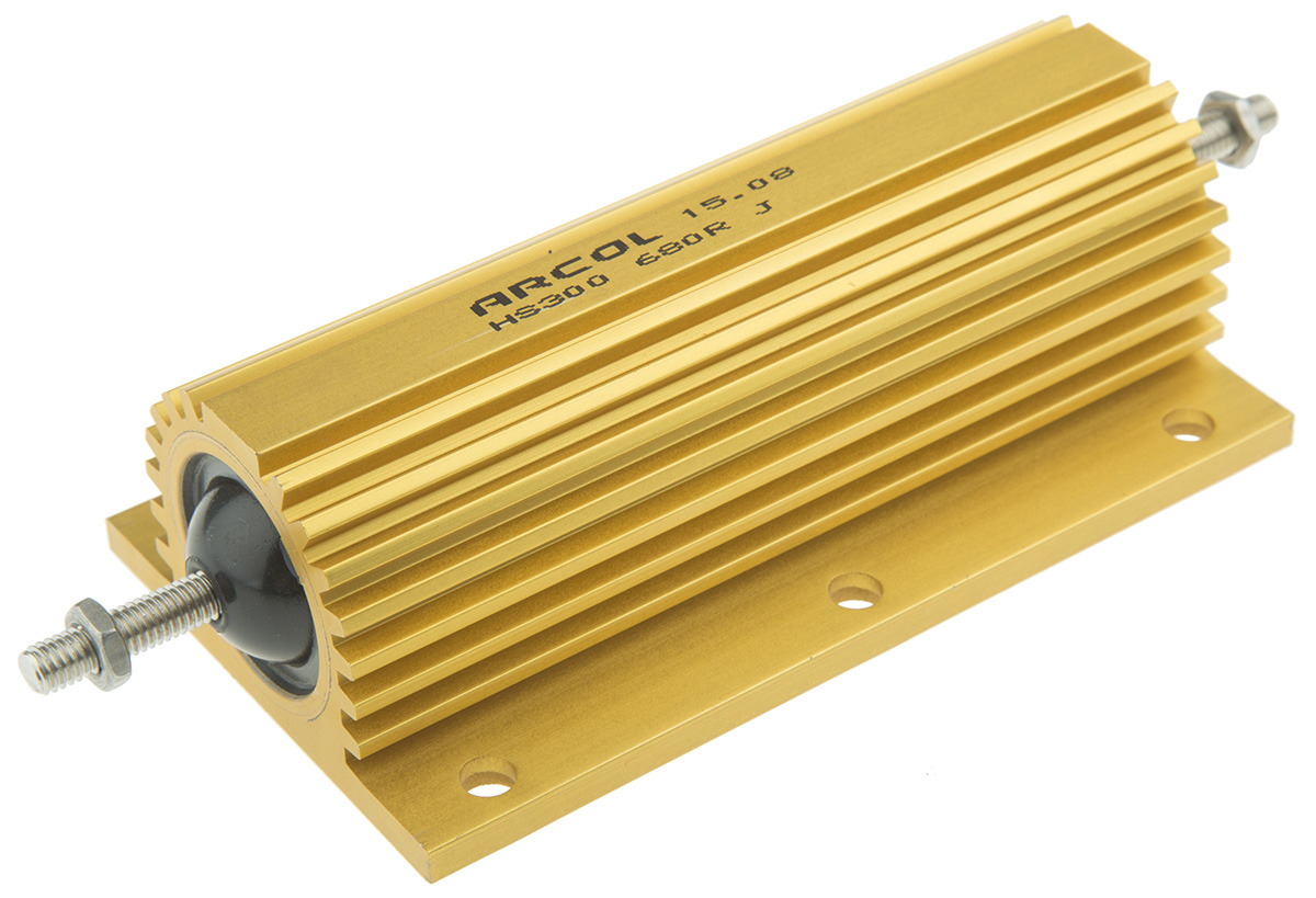 Arcol, 680Ω 300W Wire Wound Chassis Mount Resistor HS300 680R J ±5%