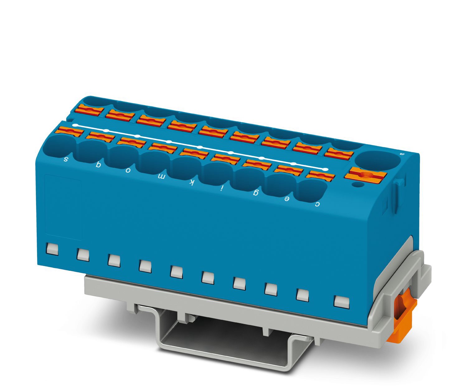 Phoenix Contact Distribution Block, 19 Way, 6mm², 32A, 800 V, Blue