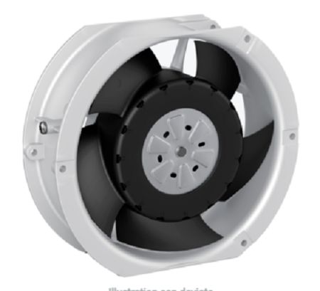 ebm-papst Axial Fan, 48 V dc, DC Operation, 650m³/h, 98W, 2.05A Max, 172 x 150 x 51mm