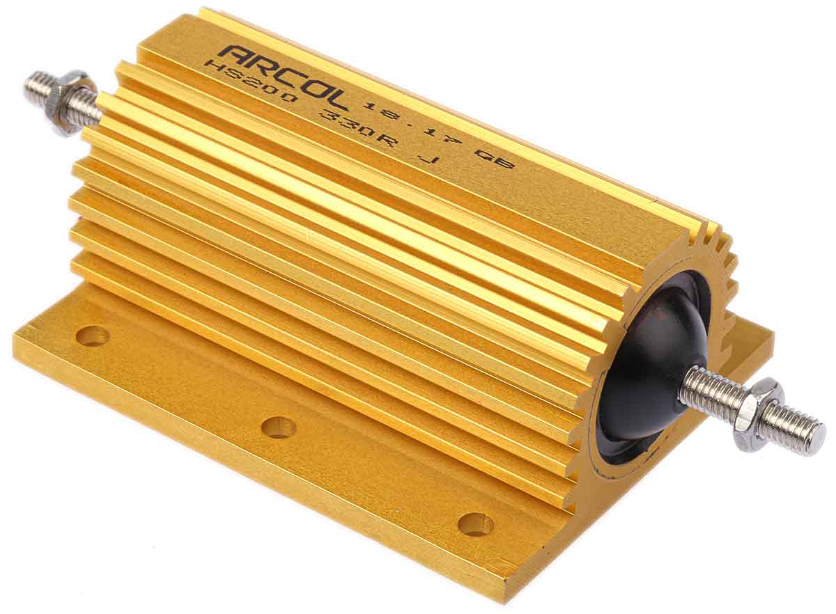 Arcol, 330Ω 200W Wire Wound Chassis Mount Resistor HS200 330R J ±5%