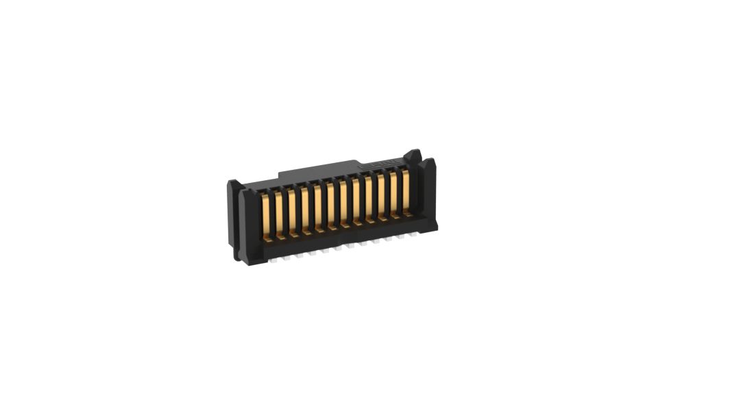 ERNI MicroStac Series Vertical Surface PCB Header, 12 Contact(s), 0.8 mm Pitch, 1 Row, Shrouded