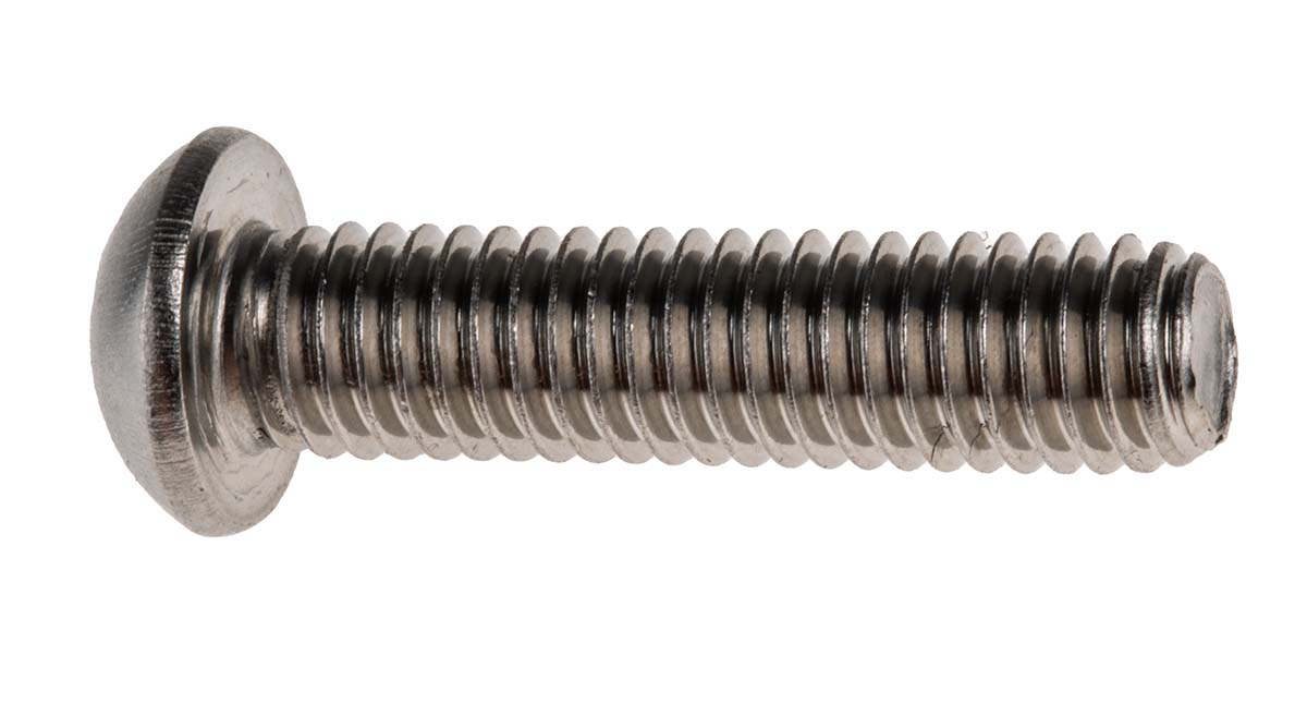 RS PRO Stainless Steel Hex Socket Button Screw, ISO 7380, M6 x 25mm
