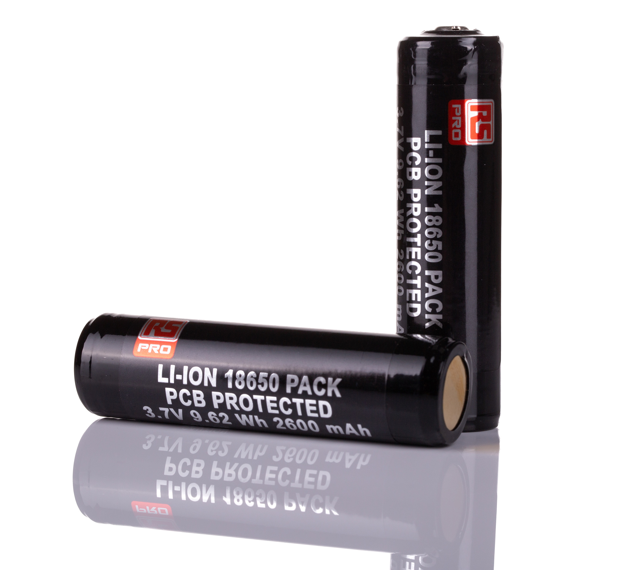 RS PRO, 3.7V, 18650, Lithium-Ion Rechargeable Battery, 2.6Ah