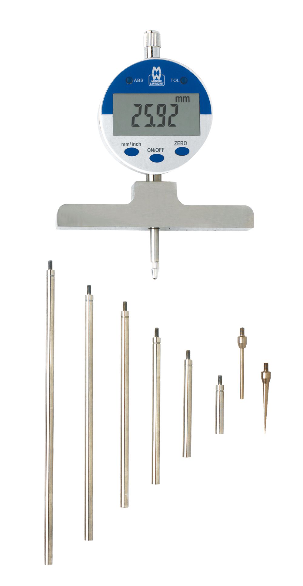 Moore & Wright MW172-01D 550mm Imperial, Metric Depth Gauge