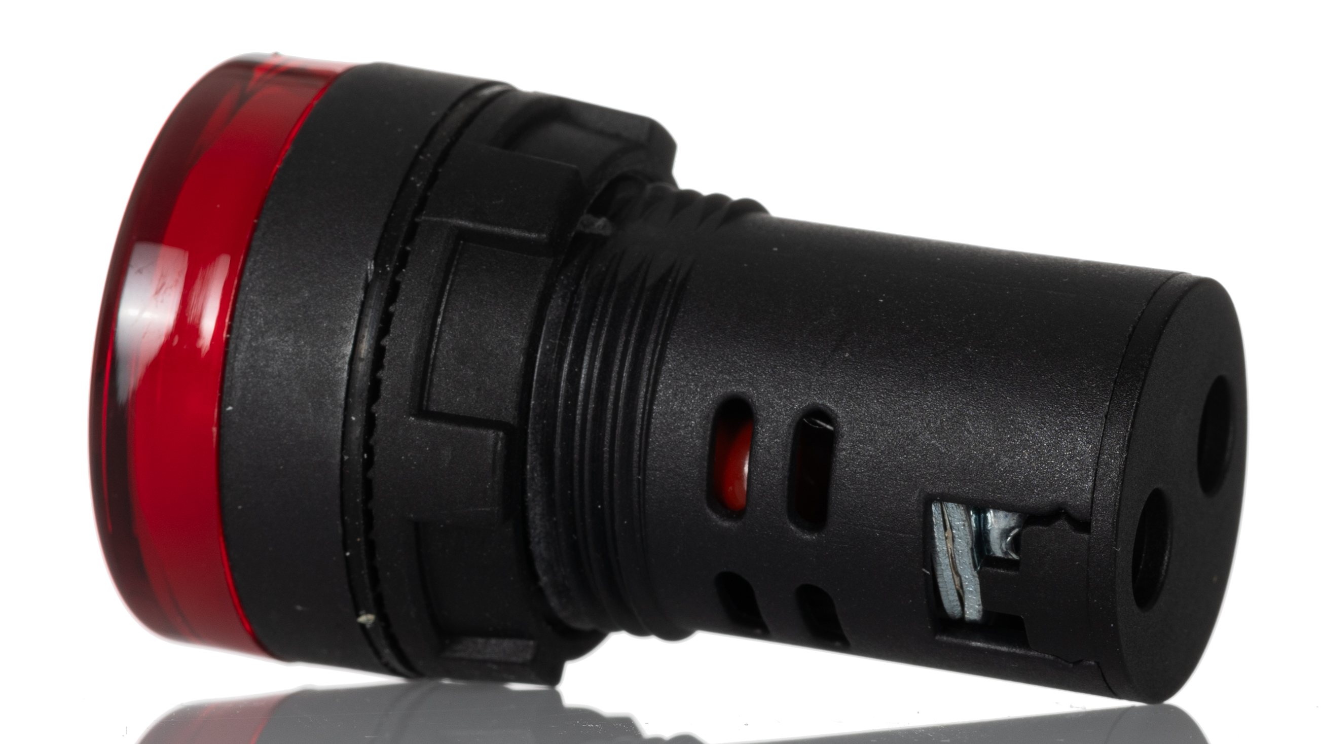 RS PRO, Panel Mount Red LED Pilot Light, 22mm Cutout, IP65, Round, 230V ac