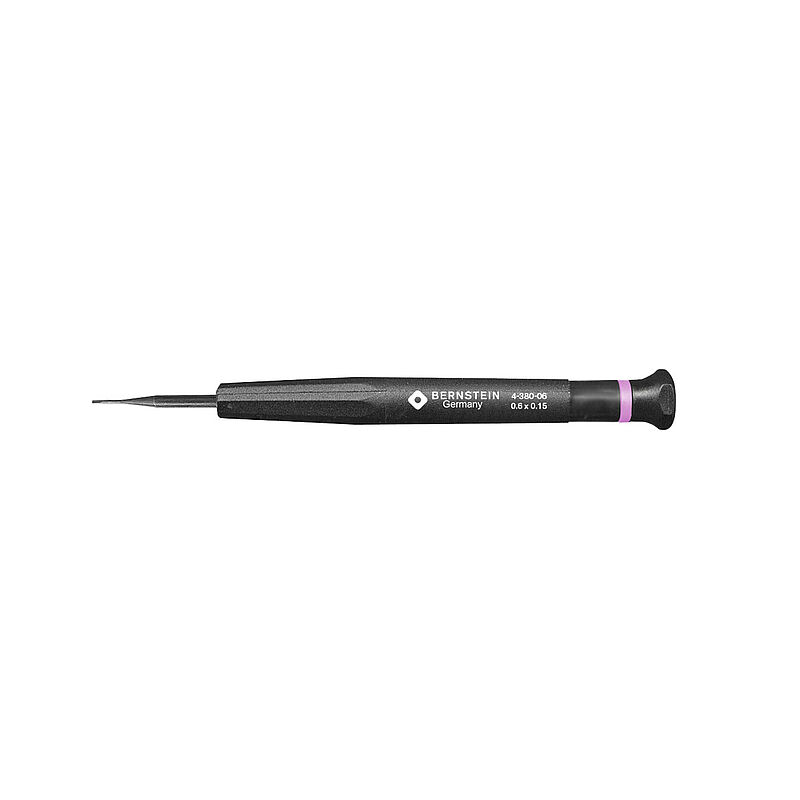 Bernstein Slotted Micro Screwdriver, 17 Blade, 104 Overall